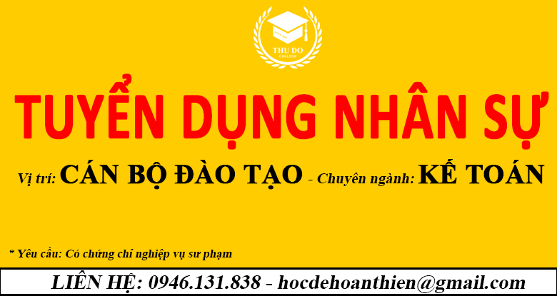 Tuyển dụng nhân sự- chuyen ngành kế toán
